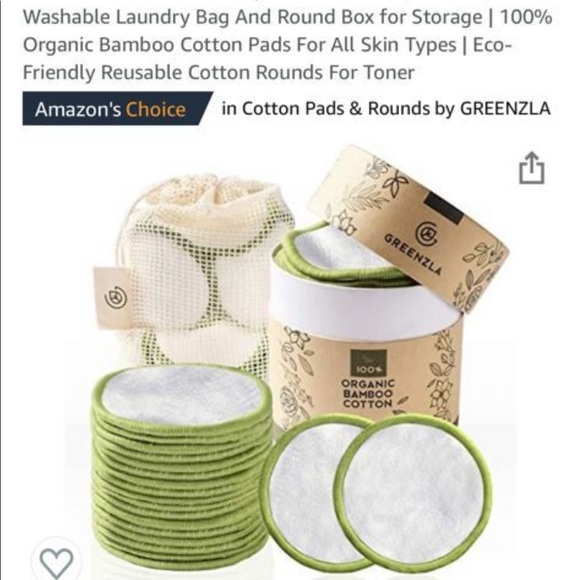 Greenzea bamboo cotton pads - Picture 1 of 1